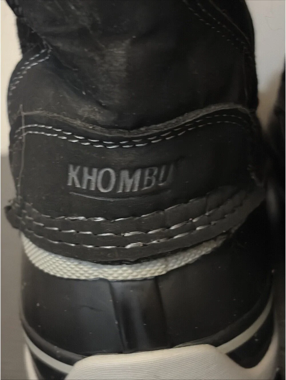 Khombu Ellie Women's Size 7 Winter Tall Boots Black Suede Faux Fur